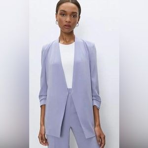 Babaton purple 3/4 sleeve open power blazer size 16